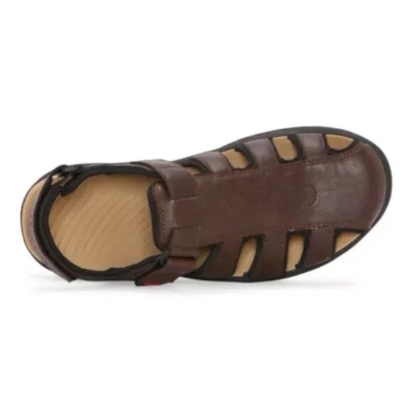 NWB St. John's Bay Fairport Strap Sandals Brown Size 11 M MSRP $49 - Picture 4 of 6